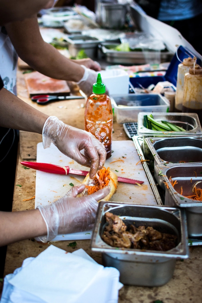 Ổ bánh mì Việt Nam giòn rụm